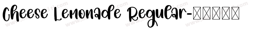 Cheese Lemonade Regular字体转换